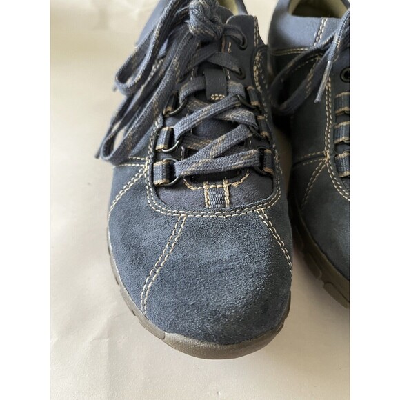 Clarks Collection Women's Leather Sneakers Blue Size 6M - Picture 2 of 8